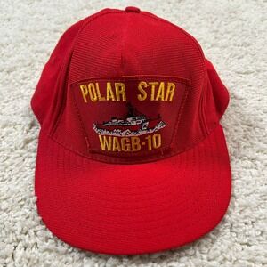 Northstar Hat OSFA Red Polar Star WAGB-10 Coast Guard Icebreaker Snapback USA